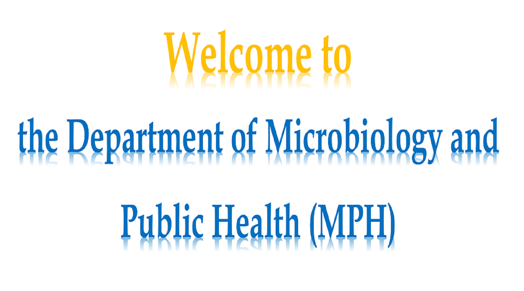 Department of Microbiology and Public Health